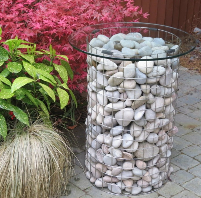 table de gabions