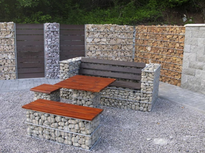 meubles en gabions