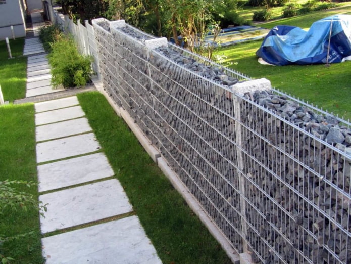 clôture en gabions