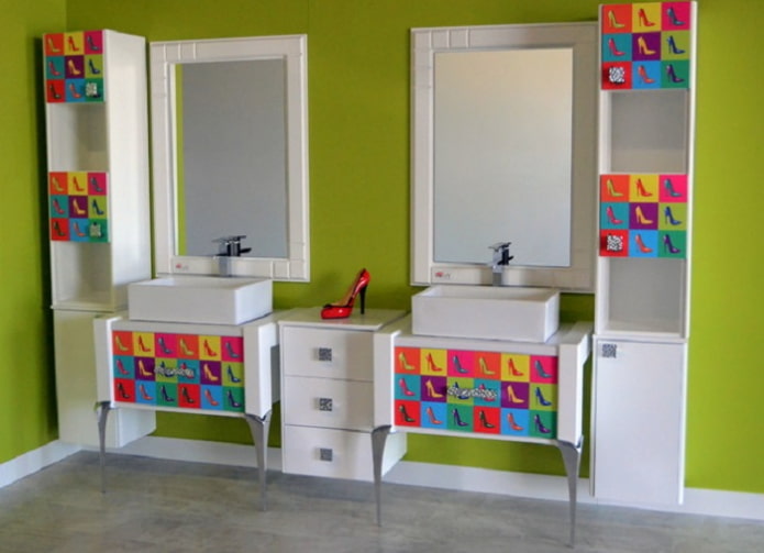 Salle de bain pop art