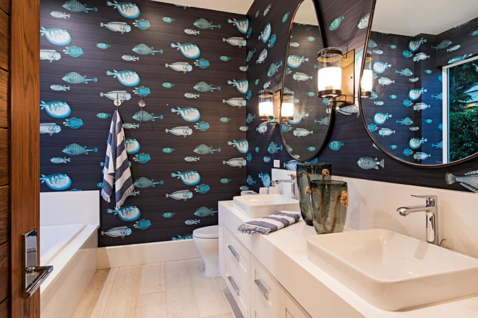 salle de bain de style nautique