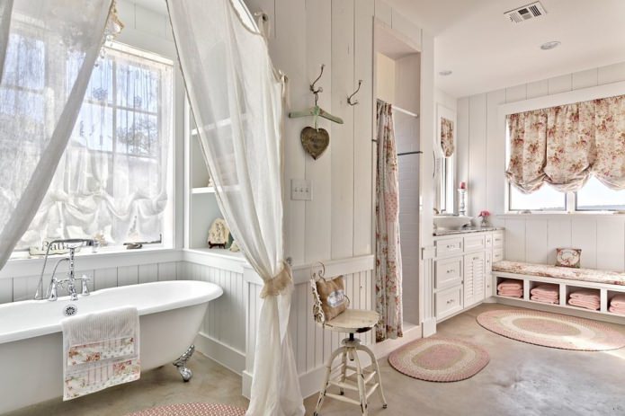 salle de bain shabby chic