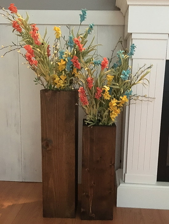 vase en bois