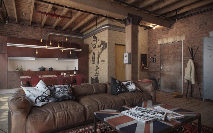 loft stílusú stúdió