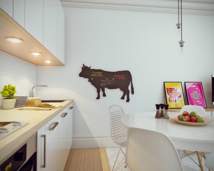 cuisine dans l'aménagement intérieur d'un petit studio de 24 m². m.