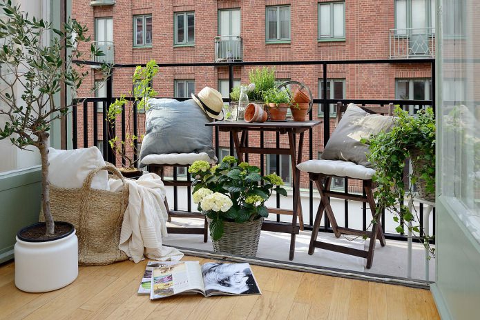 Balcon de style scandinave