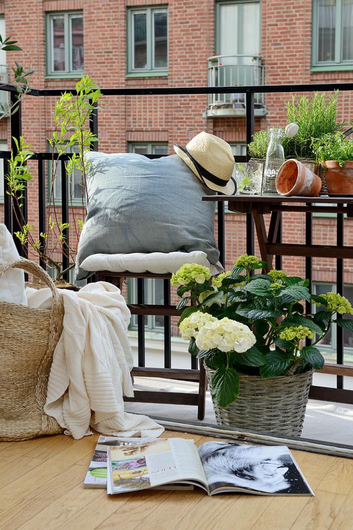 Design d'intérieur de balcon suédois