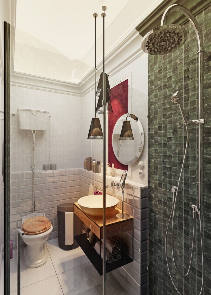 salle de bain à l'intérieur de l'appartement 15 m². m.