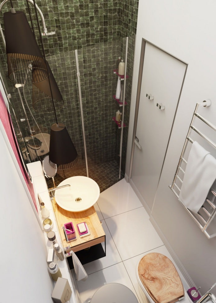 salle de bain à l'intérieur de l'appartement 15 m². m.