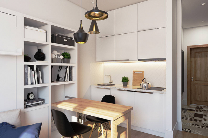 studio 18 m² m. dans un style moderne