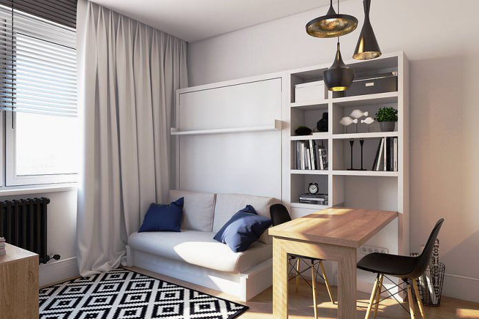 studio 18 m² m. dans un style moderne