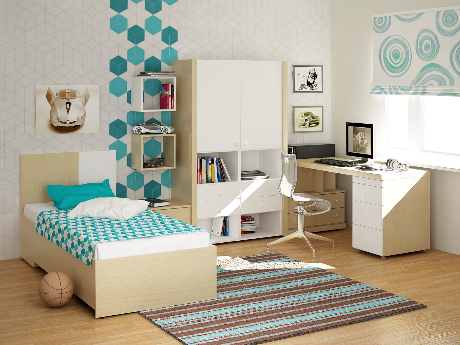 Chambre d'enfant beige