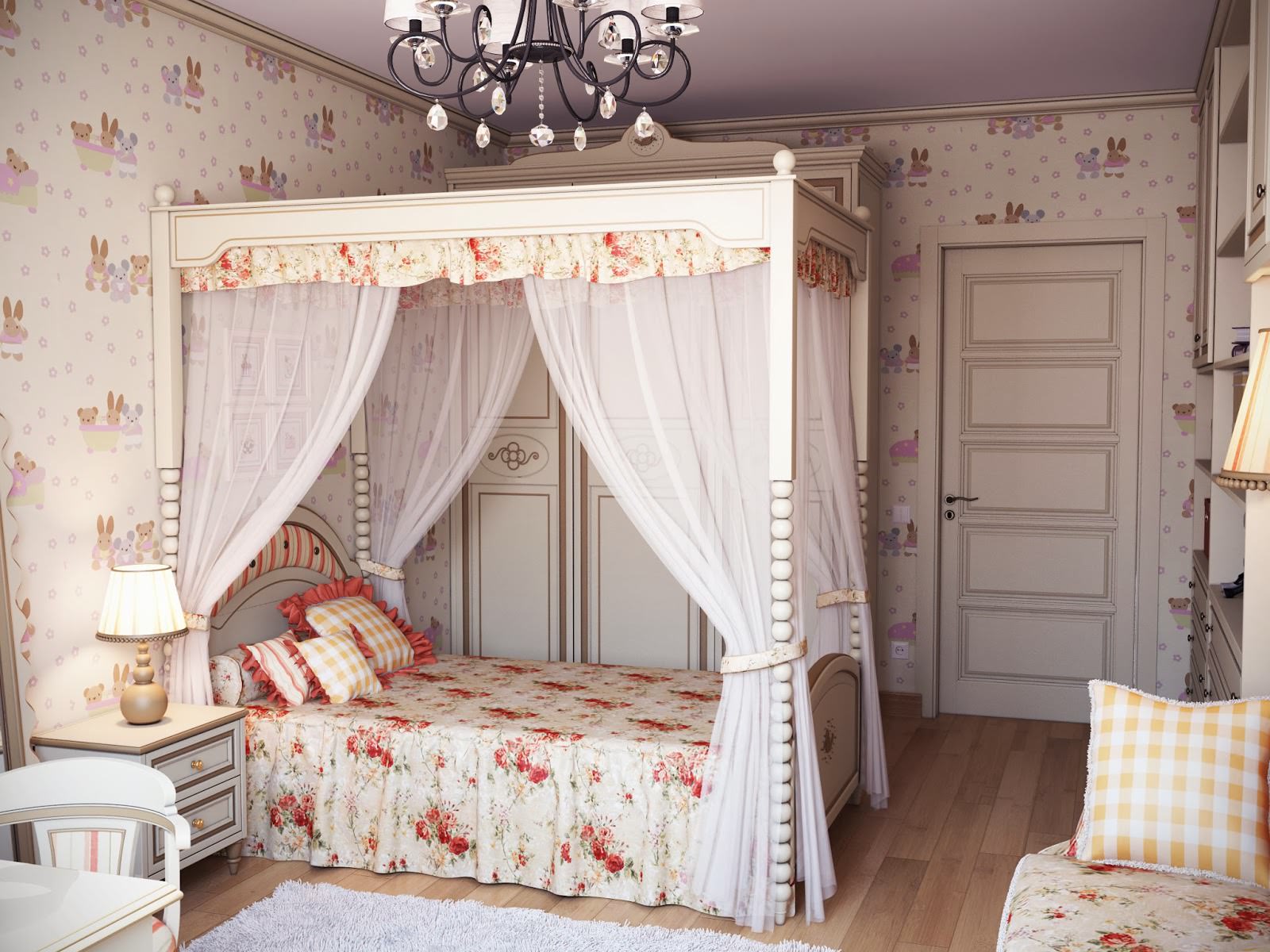 Chambre d'enfant beige