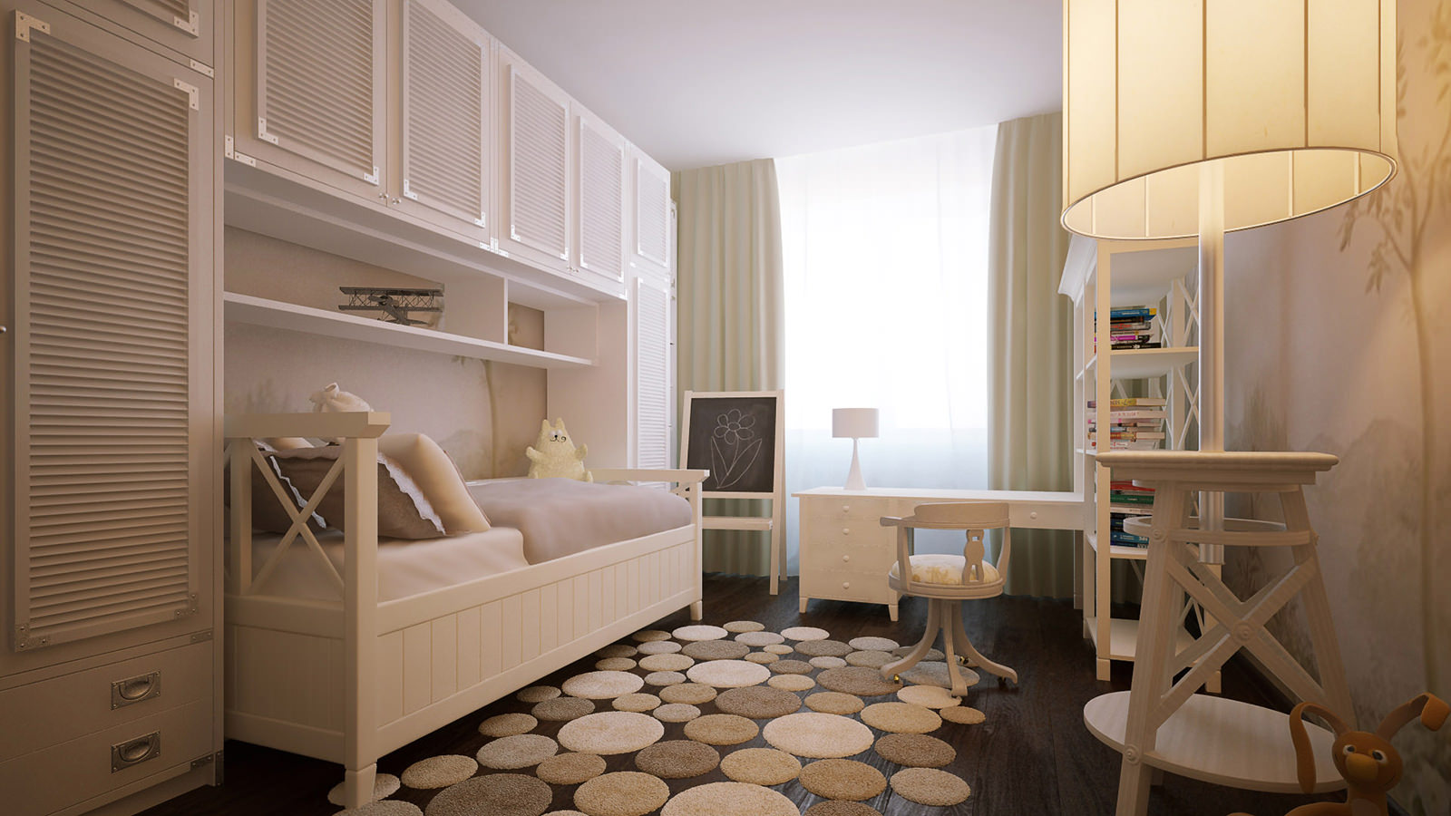 Chambre d'enfant beige