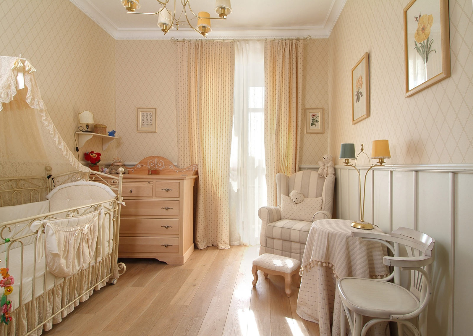 Chambre d'enfant beige