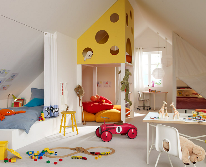 zones dans la chambre des enfants