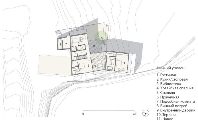 aménagement de la maison avec vue sur l'océan