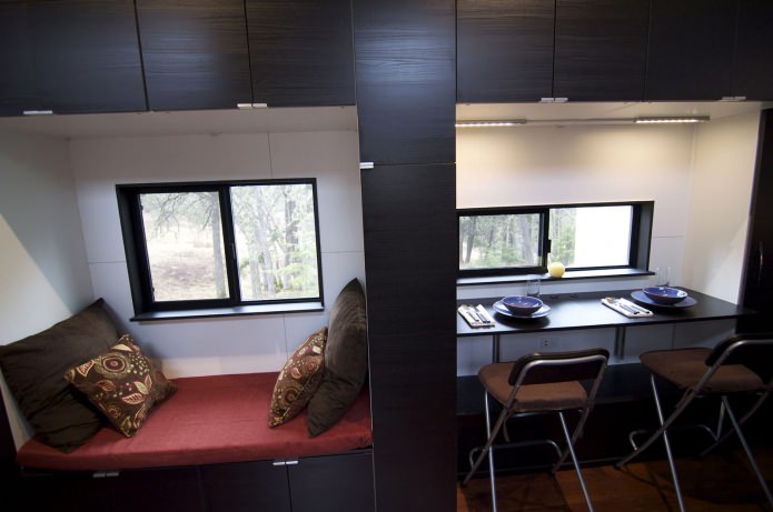 intérieur de mobil home