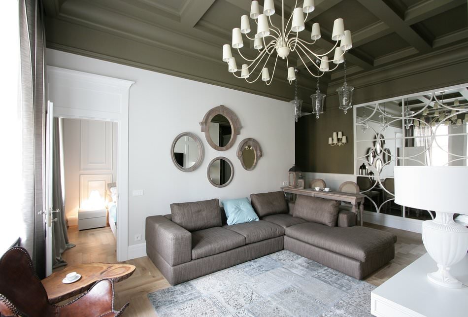 Appartement design 56 m². m. dans le style des classiques modernes