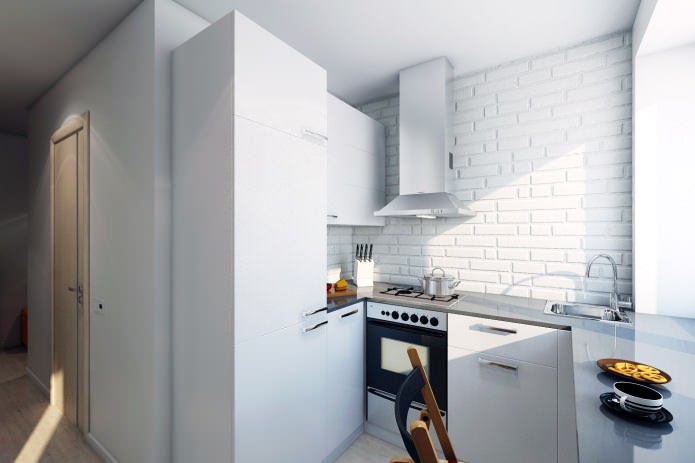 cuisine à l'intérieur d'un appartement de 46 m². m.