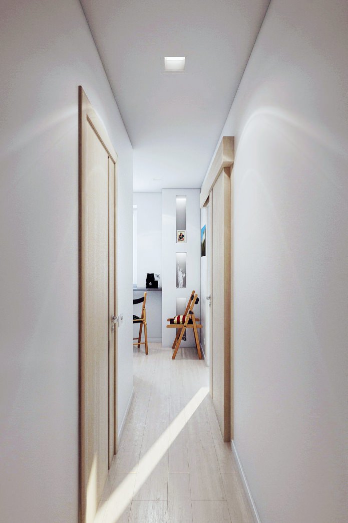 couloir à l'intérieur d'un appartement de 2 pièces