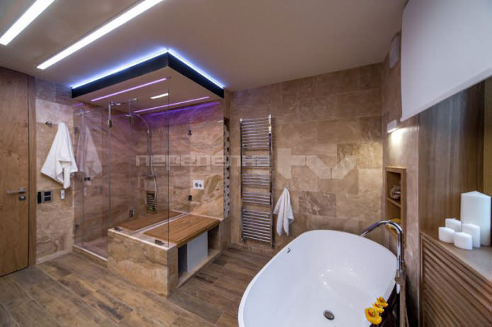 design d'intérieur de salle de bain 12 m². m.