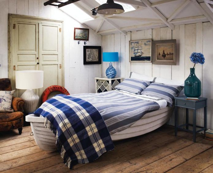 chambre de style nautique