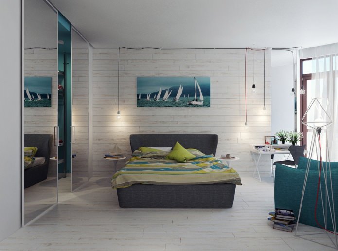 chambre de style nautique