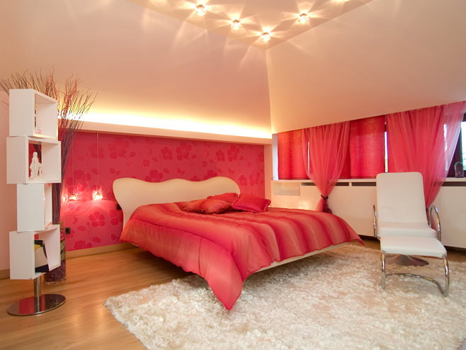 Chambre en rouge