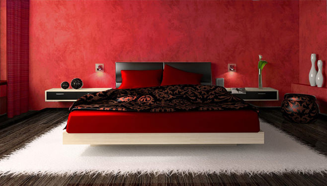 Photo de la chambre rouge