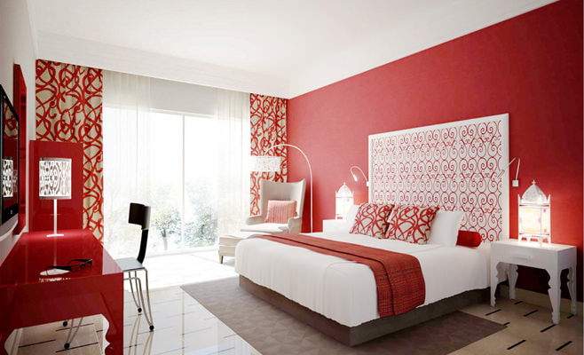 Photo de la chambre rouge