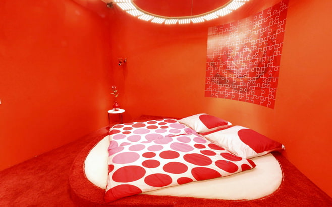 Photo de la chambre rouge