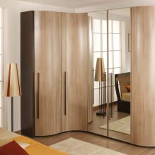 Armoire d'angle dans la chambre: types, contenu, tailles, design-8