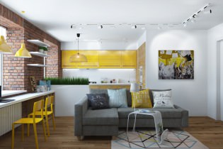 Appartement design 65 m². m : visualisation 3D de Yulia Chernova