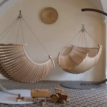 Balançoire dans l'appartement: vues, choix de l'emplacement d'installation, les meilleures photos et idées pour l'intérieur-3