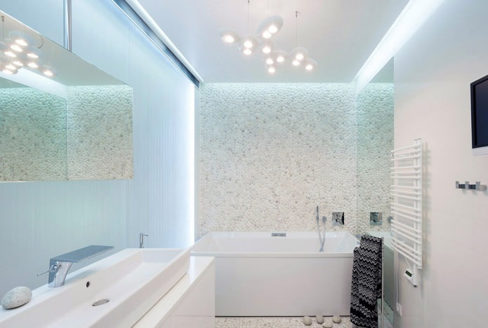 Intérieur de salle de bain moderne: 60 meilleures photos et idées de design