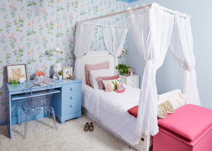 Conception d'une chambre d'enfant pour une fille