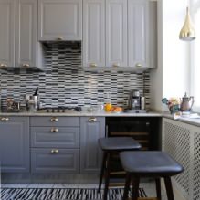 Set de cuisine gris : design, choix de la forme, de la matière, du style (65 photos) -6