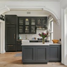 Set de cuisine gris : design, choix de la forme, de la matière, du style (65 photos) -2