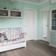 Intérieur dans les tons menthe : combinaisons, choix de style, décoration et mobilier (65 photos) -6