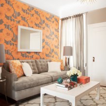 Couleur orange à l'intérieur: sens, caractéristiques de conception, styles, 60 photos-4