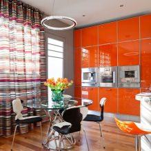 Couleur orange à l'intérieur: signification, caractéristiques de conception, styles, 60 photos-6