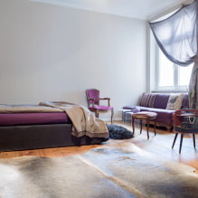 À quoi ressemblent les rideaux lilas à l'intérieur? -2