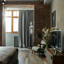 Idées modernes pour la conception de rideaux dans le style loft-4