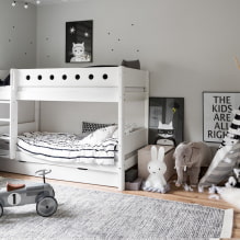 Lits superposés pour enfants: photos à l'intérieur, types, matériaux, formes, couleurs, design-5