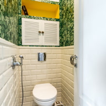 Carrelage WC : design, photos, conseils de choix, types, couleurs, formes, exemples de mise en page-1