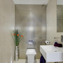 Carrelage WC : design, photos, conseils de choix, types, couleurs, formes, exemples de mise en page-6