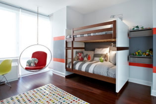 Chambre d'enfant pour deux garçons : zonage, agencement, design, décoration, mobilier