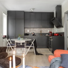 Apartman 40 nm m. - modern tervezési ötletek, övezet, fotók a belső térben-2