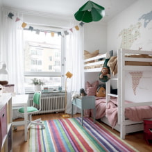 Une chambre pour deux filles : design, zonage, aménagements, décoration, mobilier, éclairage-4